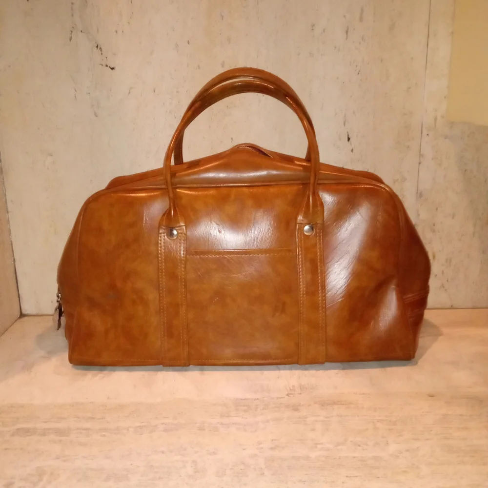 Vintage Airway Industries Inc Vegan Leather Travel Bag